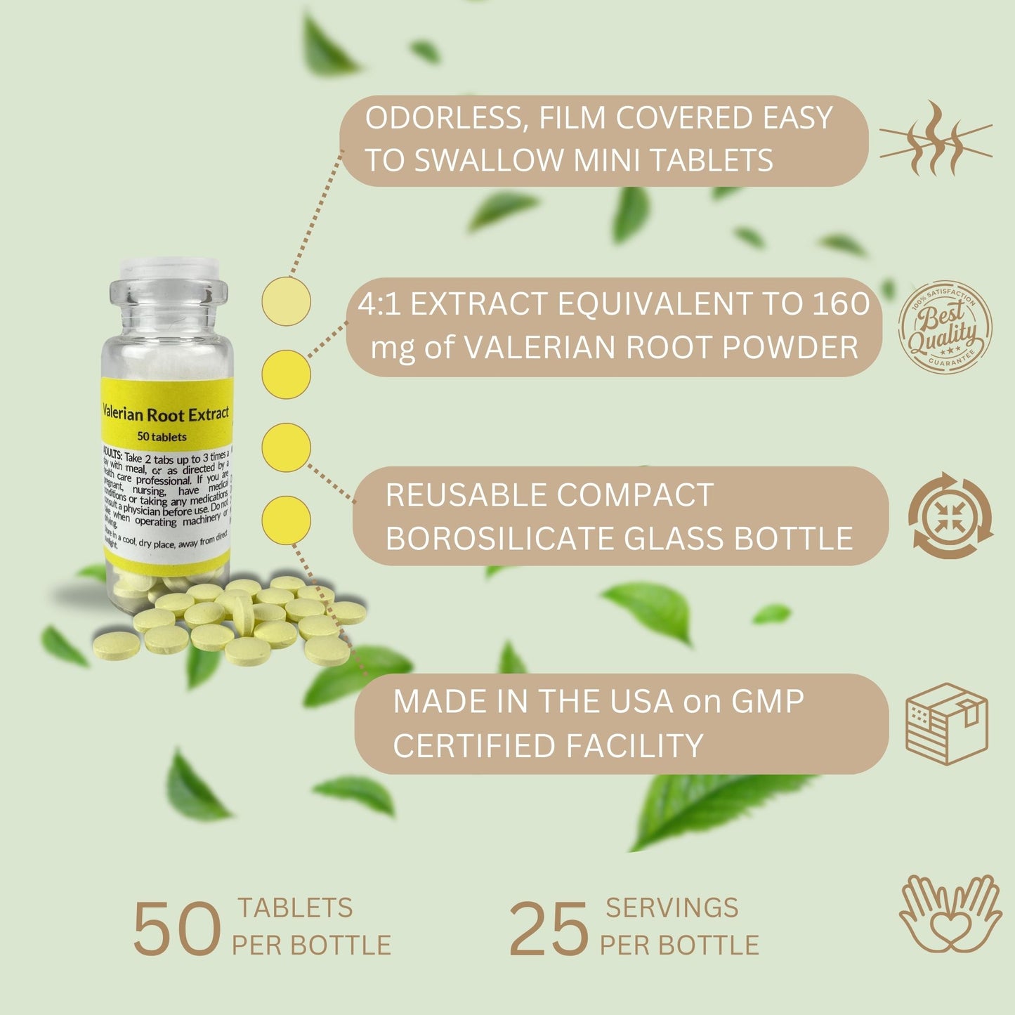 Валерианы Экстракт 50 таблеток | Valerian Root Extract 50 tablets