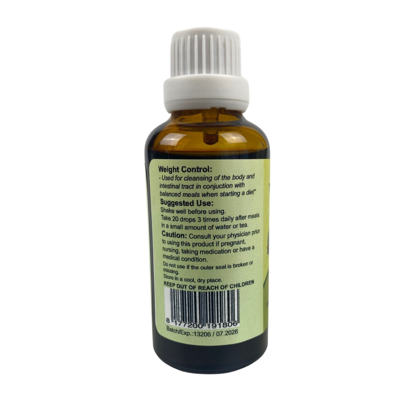 Для похудения Настойка 50 мл | Weight Control Herbal Tincture 1.7 Fl oz